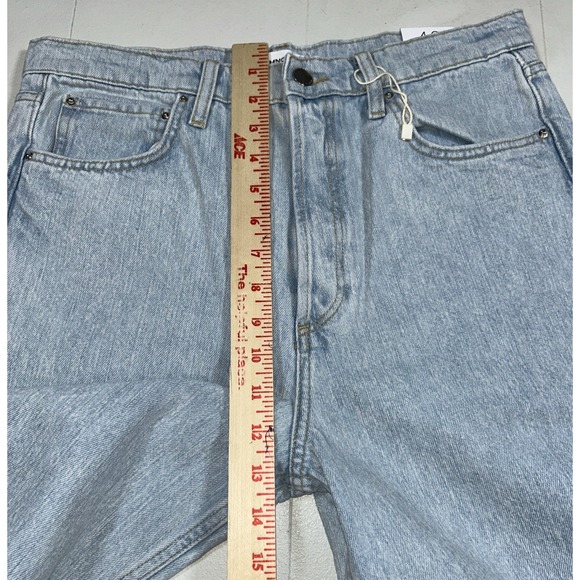 NWT MNG From Gabriela Wide Leg Cropped High Waist Women's 40 Jeans Light Wash - Picture 7 of 9